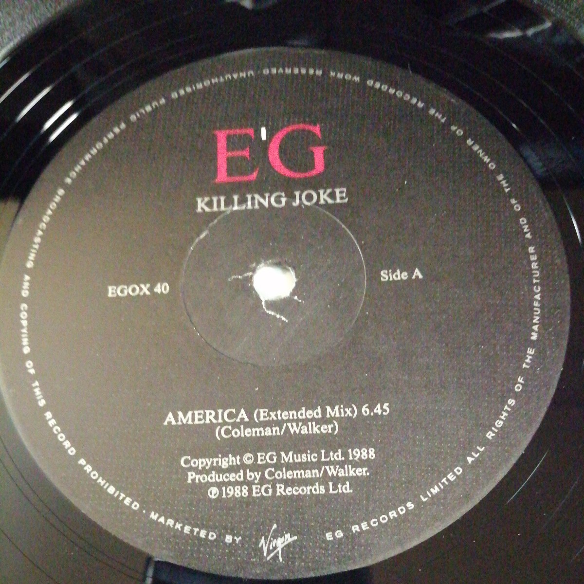 D02 中古LP 中古レコード キリングジョーク KILLING JOKE america UK盤 EGOX 40 12inchの画像5