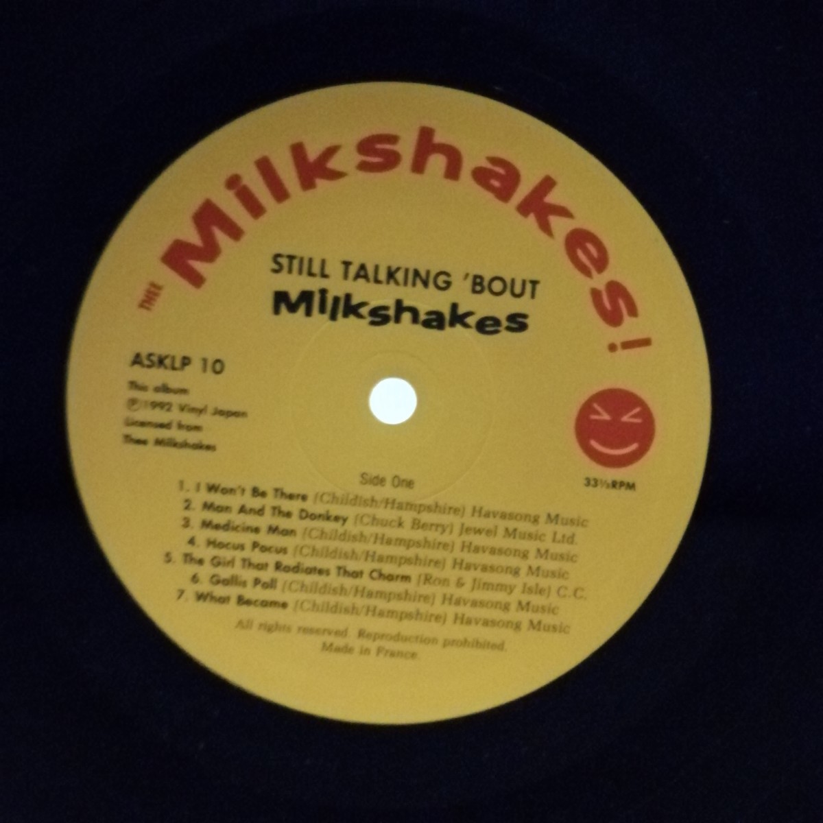 D02 中古LP 中古レコード　ミルクシェイクス　THEE MULKSHAKES still talking bout ... milkshakes! ASKLP 10 UK盤_画像5