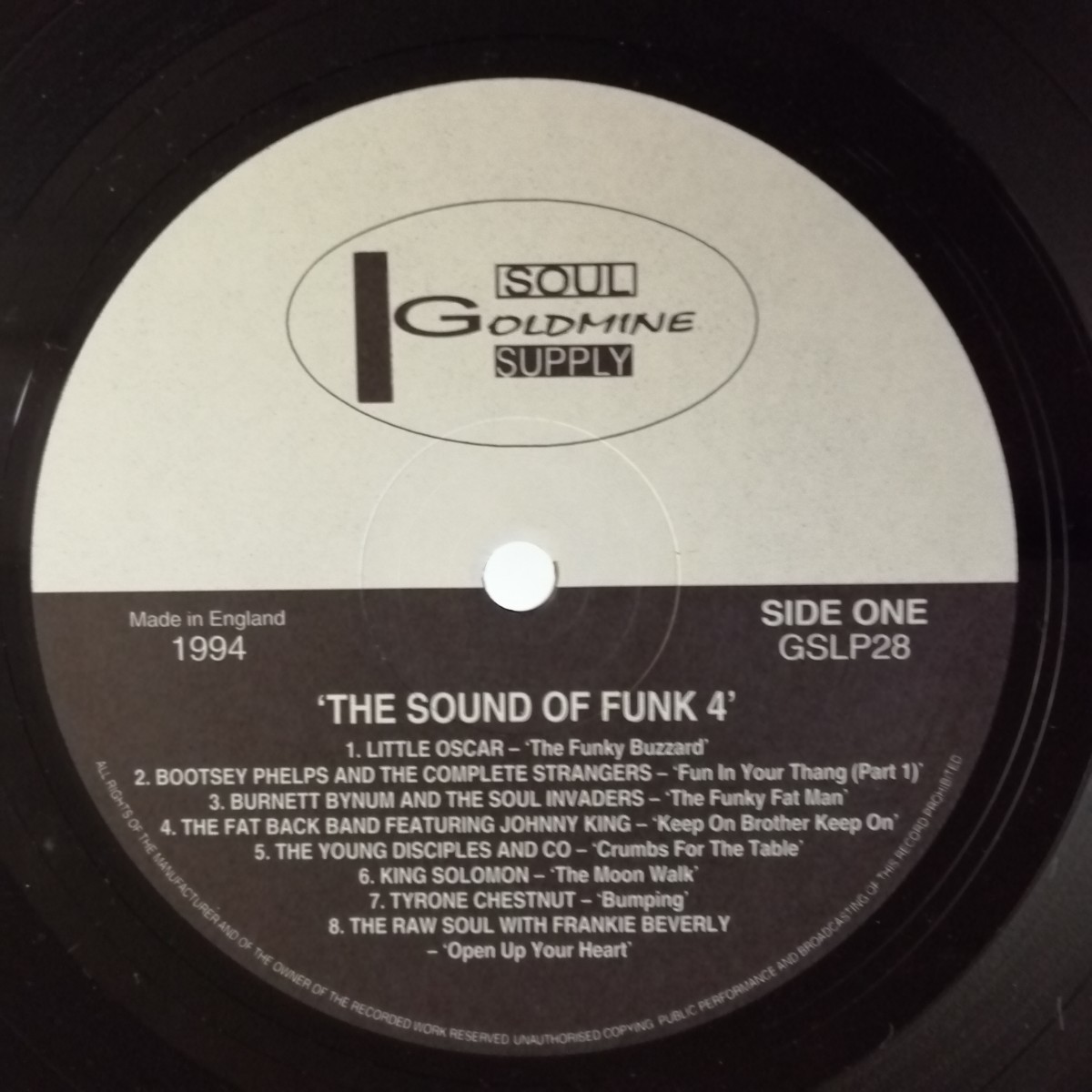 D02 中古LP 中古レコード　オムニバス　TH from SOUND OF FUNK 4 UK盤　GSLP 28_画像4