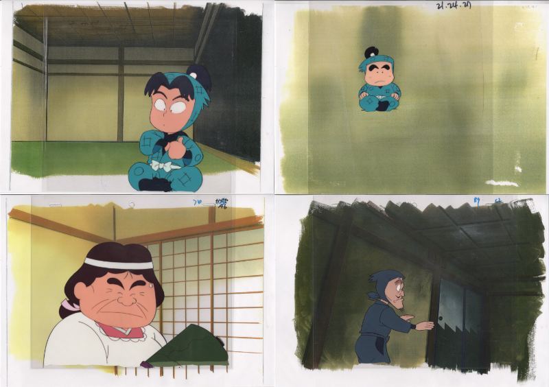 忍たま乱太郎 セル画 4枚セット 4 ♯ 原画 アンティーク 絵画 忍たま乱太郎 セル画 4枚セット 4 ♯ 原画 アンティーク 絵画