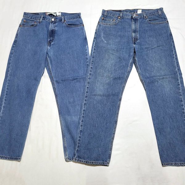 8本 リーバイス 505 古着卸 ブルー デニムパンツ ジーンズ 色落ち◎ 1円スタート 仕入れ まとめ売り Levis 505 サイズミックスset 33 34 36_画像4