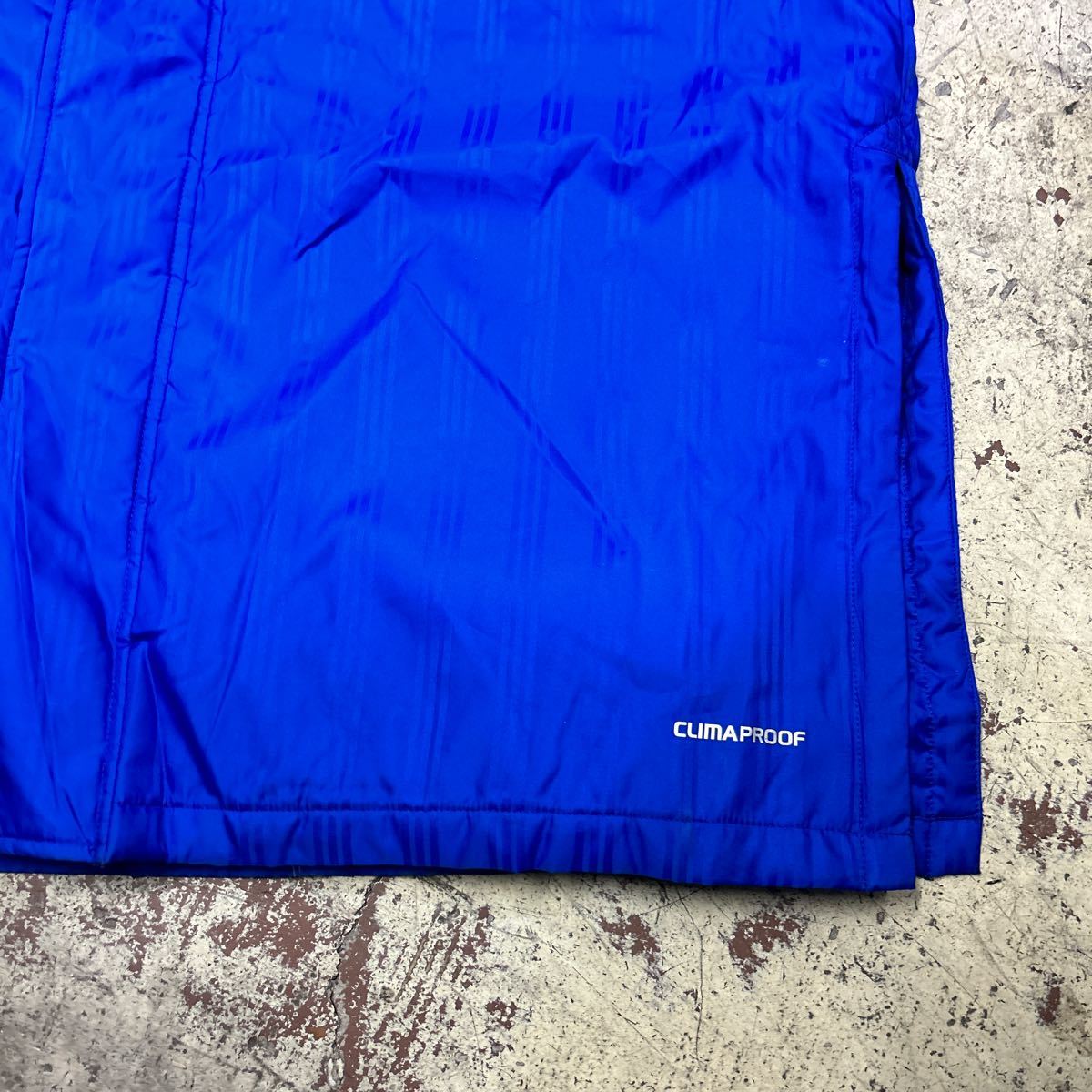adidas Adidas обратная сторона боа с хлопком bench пальто длинный синий L тень полоса .e1