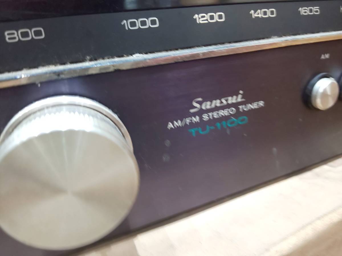 53122◆通電OK 山水 AM/FMステレオチューナー TU-1100 オーディオ機器 音響機器 SANSUI サンスイ STEREO TUNERの画像4