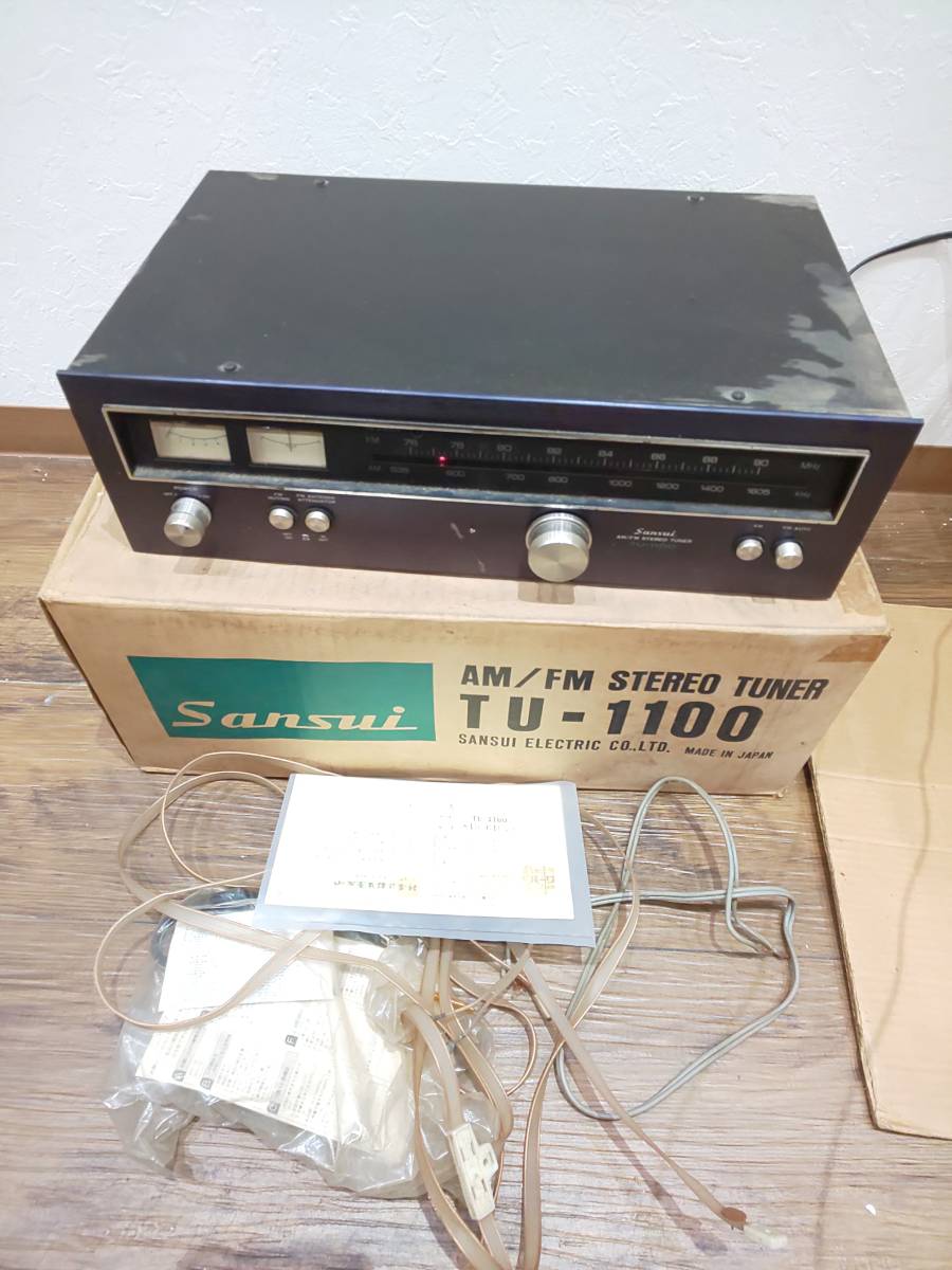 53122* electrification OK landscape AM/FM stereo tuner TU-1100 audio equipment sound equipment SANSUI Sansui STEREO TUNER