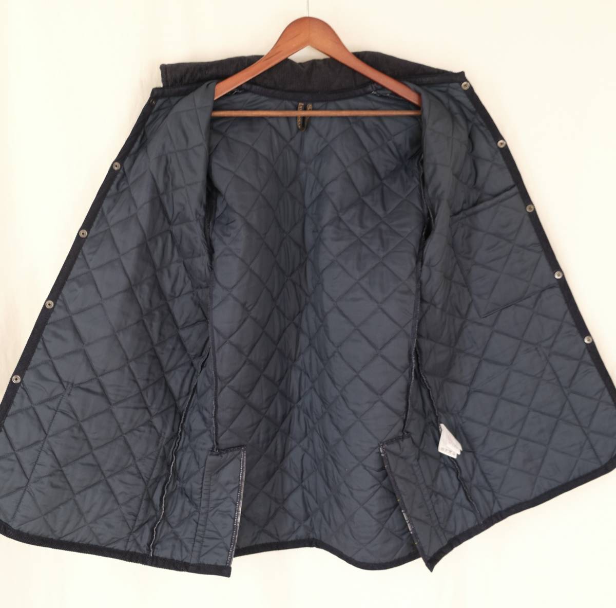 美品【 LAVENHAM 】ラベンハム タータンチェック柄 キルティングジャケット / 白緑黃紺 / 40 / UK イギリス DENHAM ビンテージ 英國制