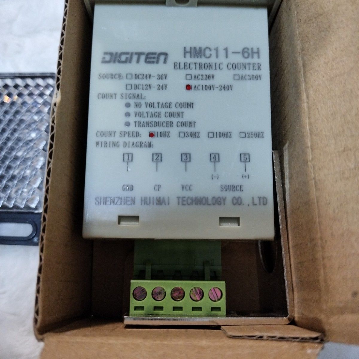 DIGITEN デジタルLEDカウンター　セット　100-240VAC