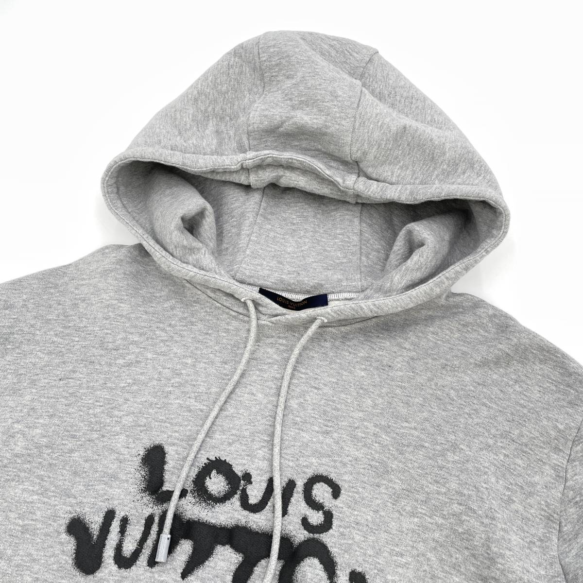 2019AW LOUIS VUITTON by virgil abloh ルイヴィトン ロゴ ネオンワーキングマン フーディパーカー size XL RM212 UYR HLY68W 0130567_画像5