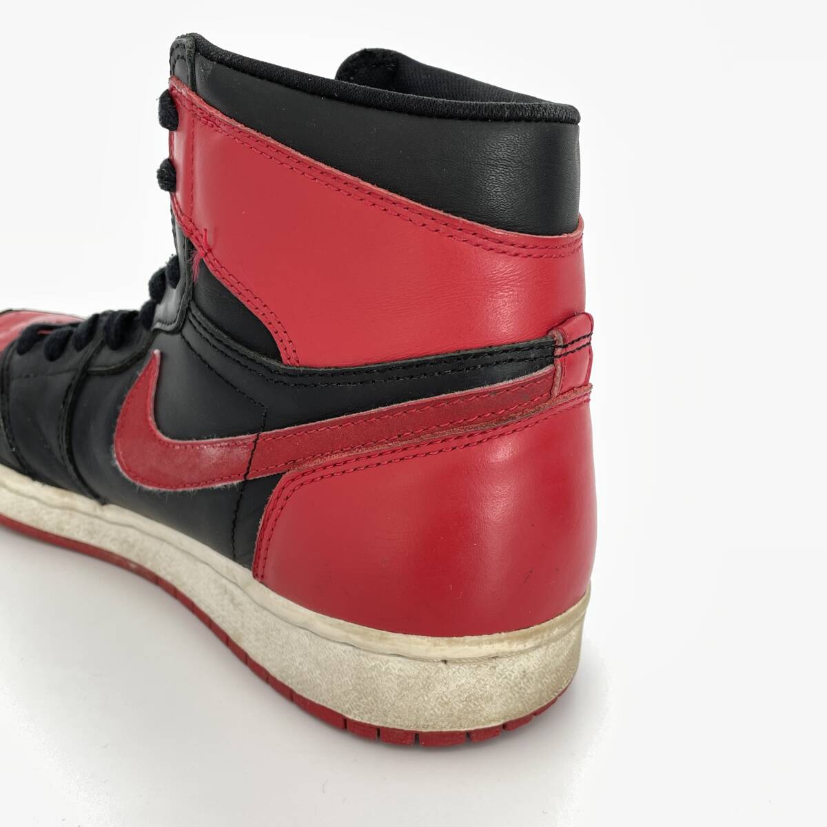 94年 復刻 NIKE AIR JORDAN 1 HIGH BRED ナイキ エアジョーダン1 ブレッド ブレッド スニーカー 130207-061 US10 28cm_画像8