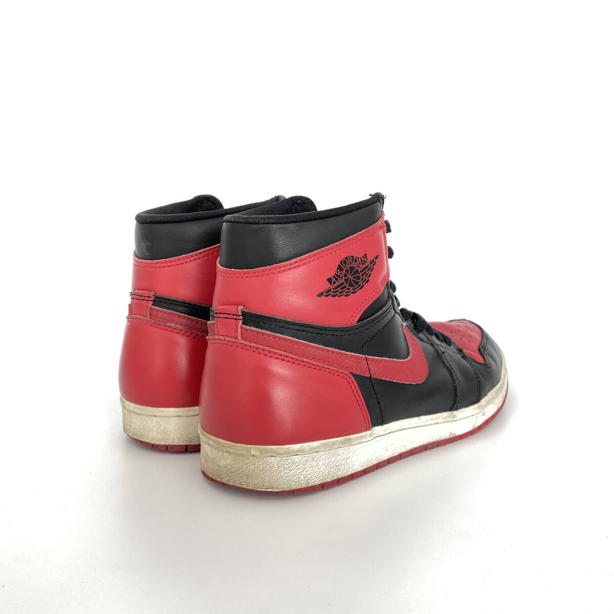 94年 復刻 NIKE AIR JORDAN 1 HIGH BRED ナイキ エアジョーダン1 ブレッド ブレッド スニーカー 130207-061 US10 28cm_画像2