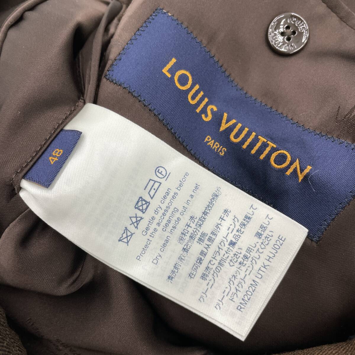 2020AW LOUIS VUITTON × NIGO ルイヴィトン ジャンボダミエ テーラードジャケット size 48 RM202M UTK HJJ02E 参考上代￥374000 0217721_画像9