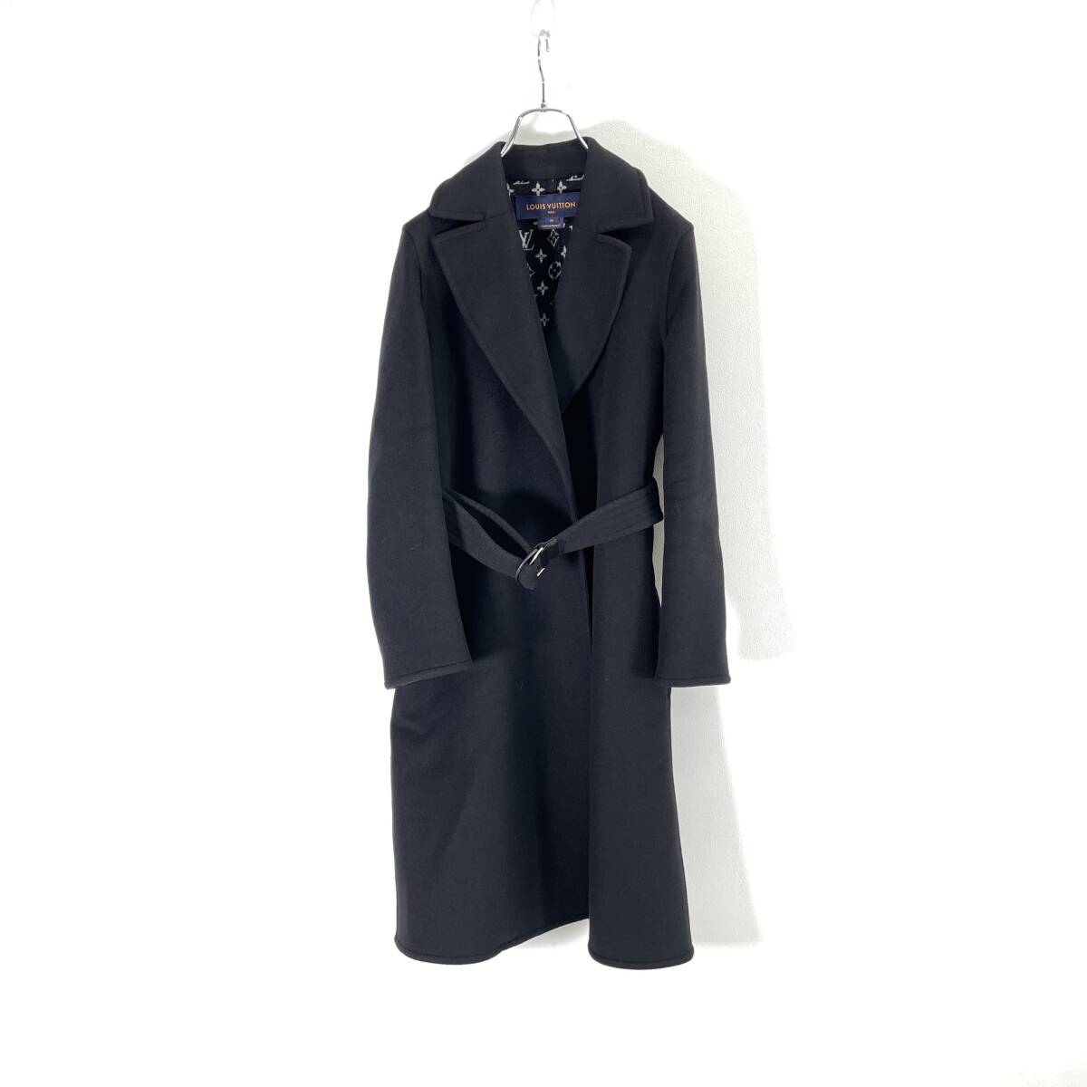 2022AW LOUIS VUITTON Louis Vuitton монограмма двусторонний шерстяное пальто size 36 FGC045QWE 0211881