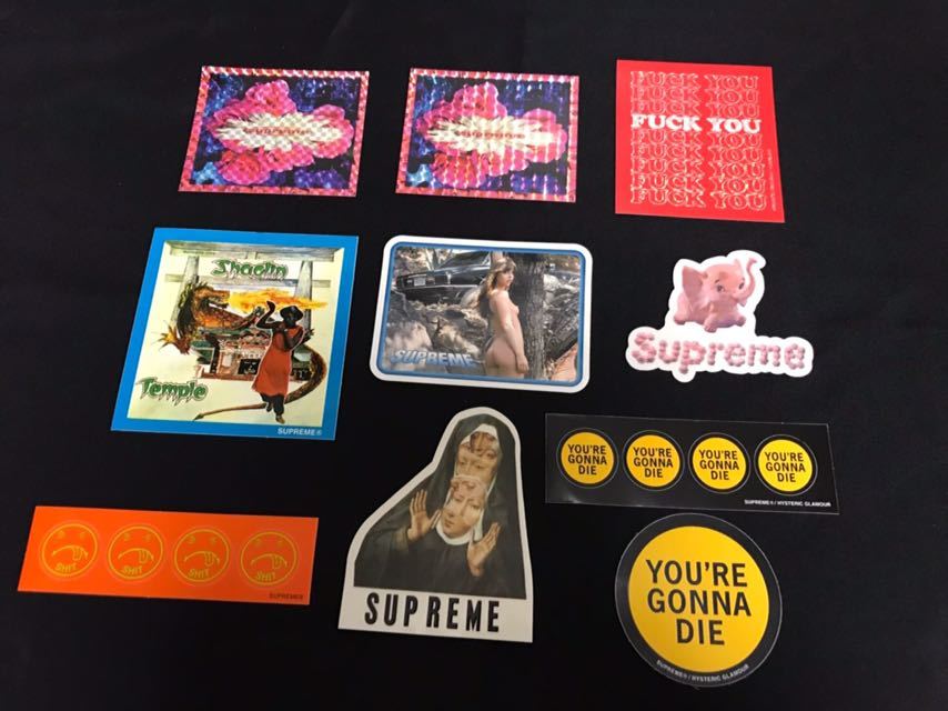 【送料210円】希少 10枚セット Supreme Sticker Set ステッカー シュプリーム BOX LOGO ボックス ロゴ ②_画像1