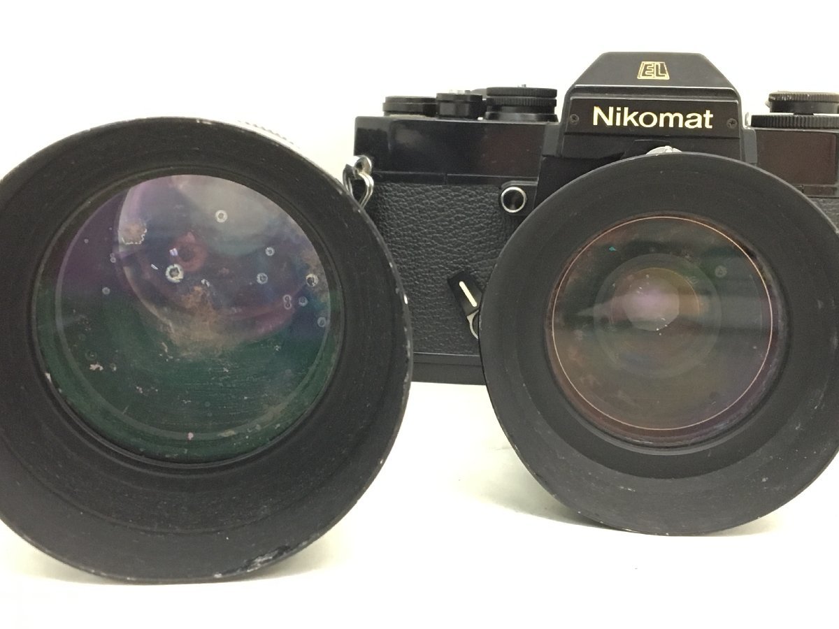 Nikomat EL/Zoom-NIKKOR 43-86mm 1:3.5/80-200mm 1:4 一眼レフカメラ ジャンク 中古【UW020131】_画像2