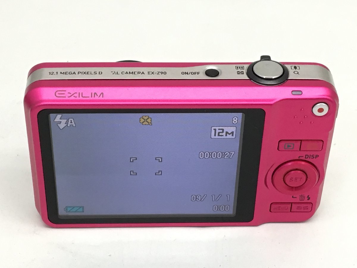 CASIO EXILIM EX-Z90 / OPTICAL 3X f=6.3-18.9mm 1:3.1-5.9 コンパクト デジタルカメラ 通電確認済み ジャンク 中古【UW020451】_画像3