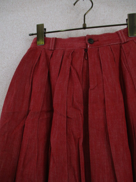 SUBSTREET赤ロングフレアスカート(USED)20119)_画像4