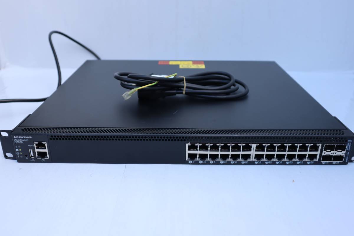 Yahoo!オークション - D0275 Y Lenovo RackSwitch G7028 【通電 Yahoo!オークション - D0275 Y Lenovo RackSwitch G7028 【通電