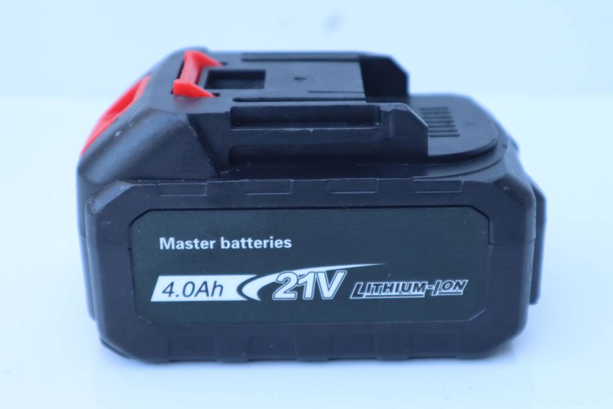 E6341 Y L　Master batteries リチウムイオン電池,容量 21V / 4.0Ah 電力表示付き,長さ8〜6インチ,マキタバッテリーインターフェース付き_画像1