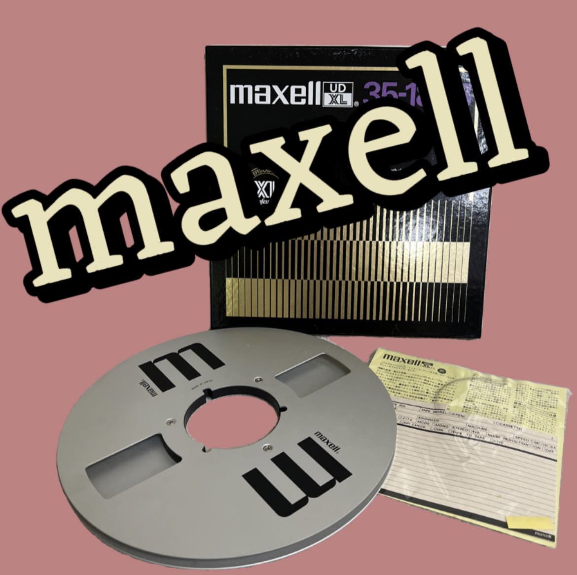 J66★美品 maxell 10号 メタルリール 35-180B_画像1