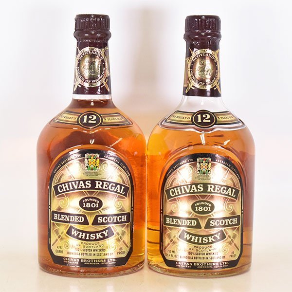 1円～★2本セット★シーバス リーガル 12年 ※ 750/760ml 43% スコッチウイスキー CHIVAS REGAL B12S014_画像1