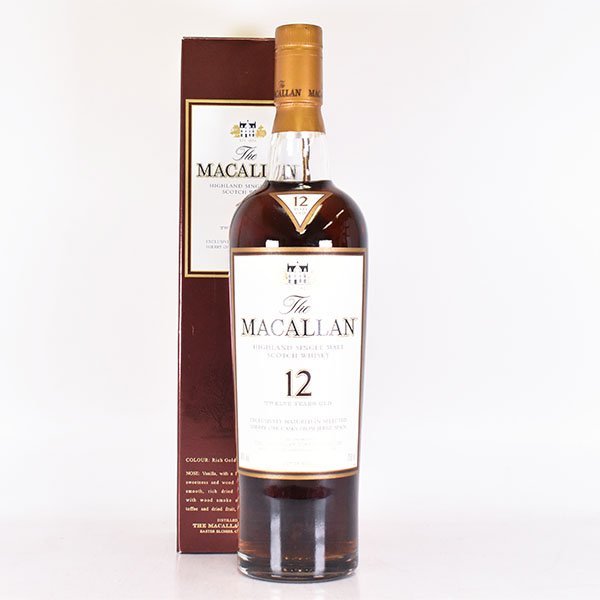 1円～★ザ マッカラン 12年 シェリーオーク カスク ★旧 ＊箱付 700ml 40% スペイサイド The MACALLAN B180498_画像1