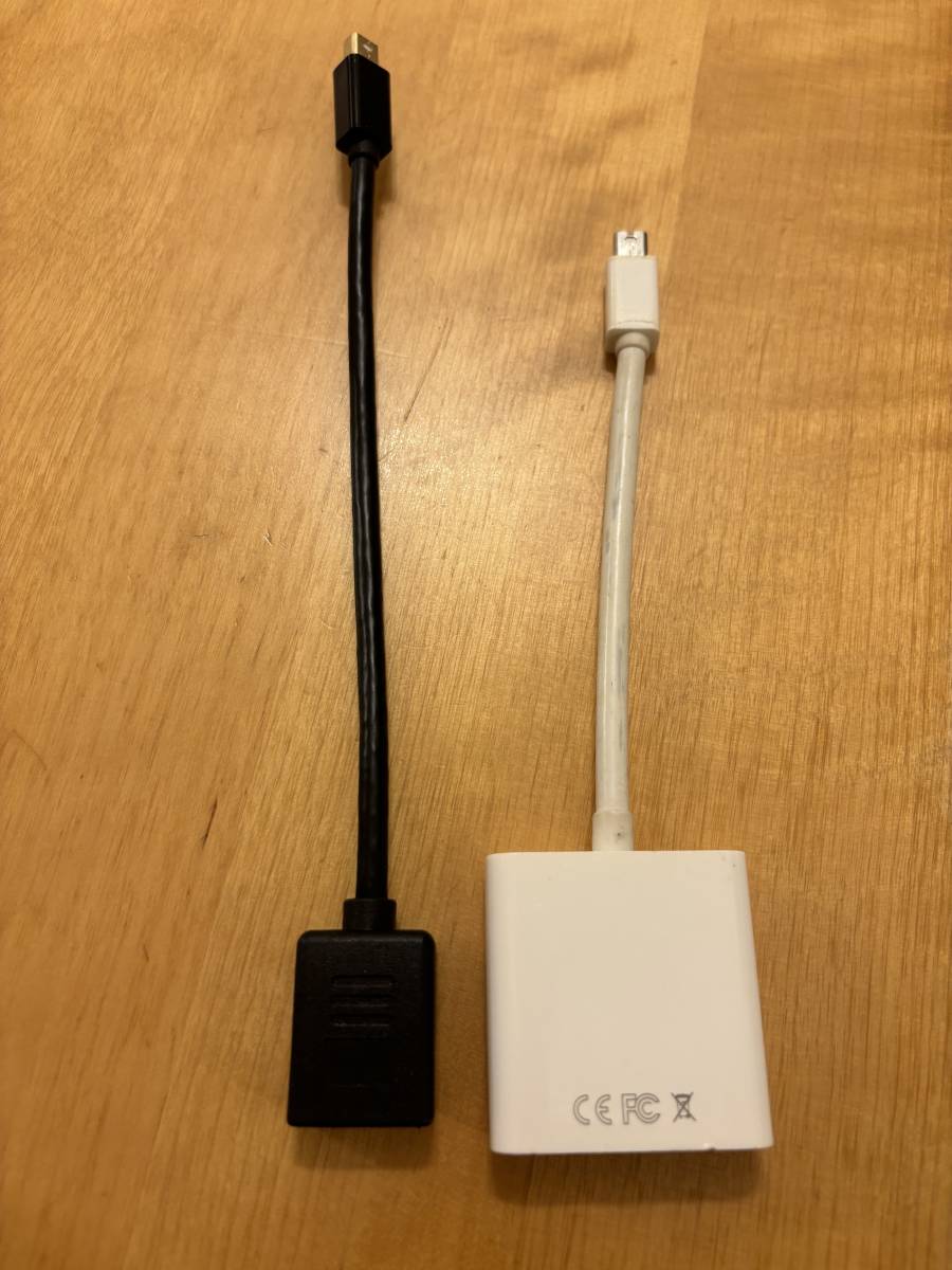 Apple Mini DisplayPort　VGA変換　HDMI変換　ケーブル　2本セット_画像1