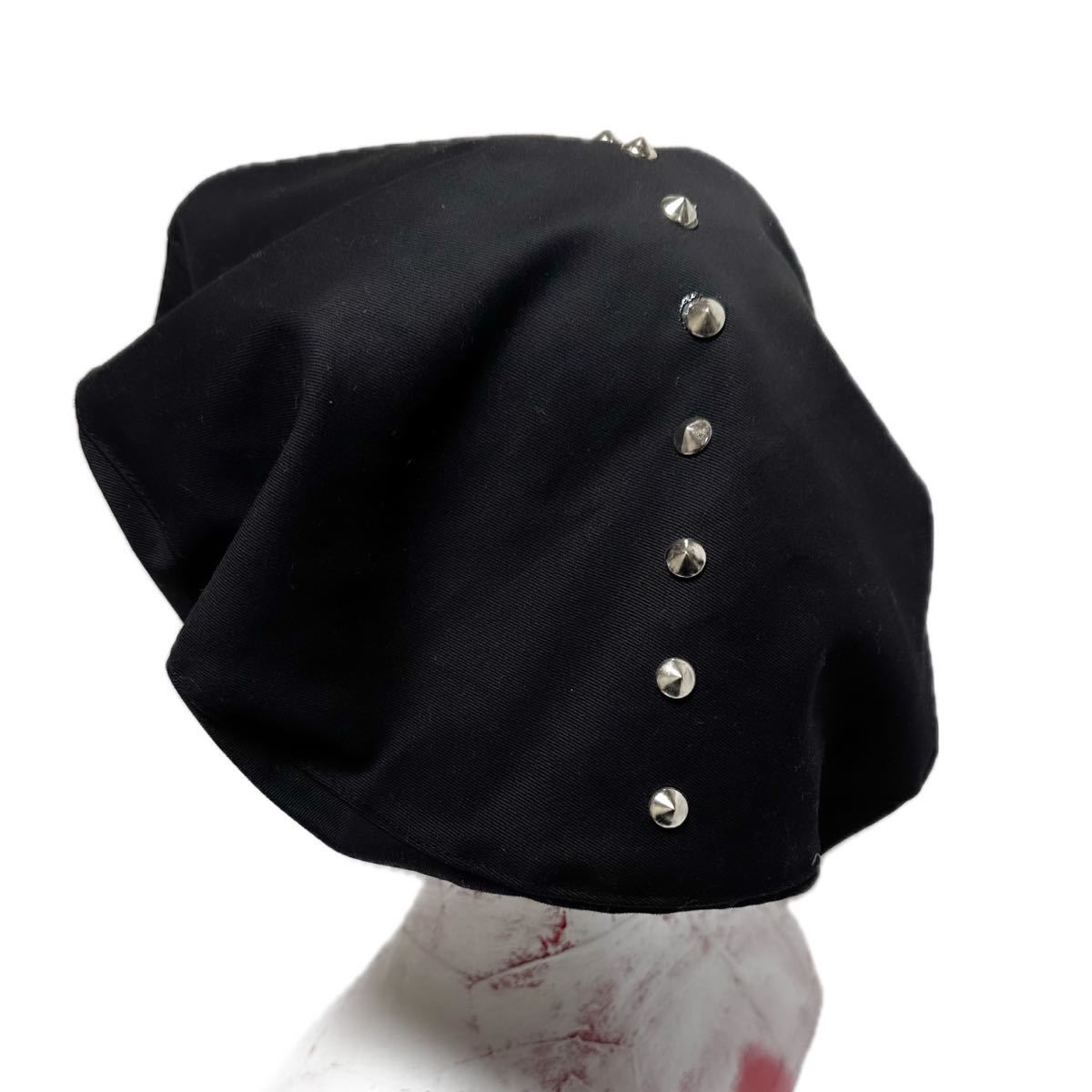 UNFINISHED スタッズベレー帽24020セディショナリーズギャルソンブラック 黒