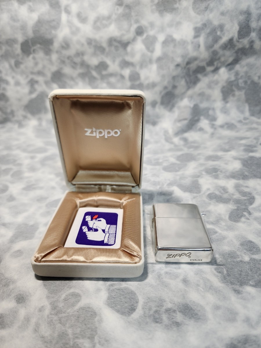 zippo sterling 80's / 筆記体 / ジッポー スターリング /1986年製 イタリック_画像1