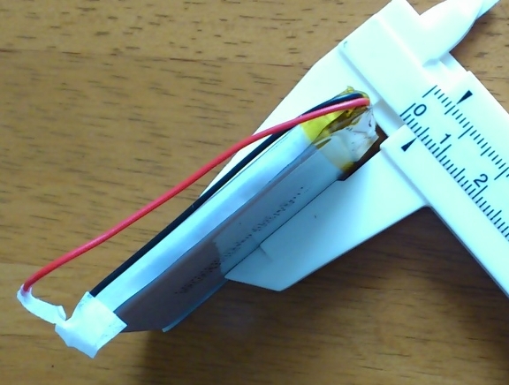 リポ　バッテリー 3.7V　1500mAh　504050（5 x 41 x 53.5mm）_画像2