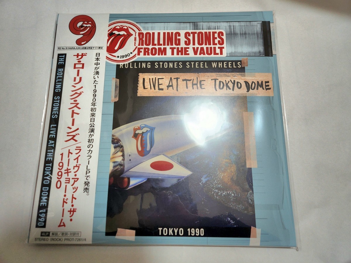 THE ROLLING STONES ライヴ・アット・ザ・トーキョー・ドーム 1990 4LP カラー 限定盤 レコード RS No.9 HARAJUKU ローリングストーンズ _画像1