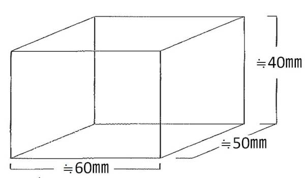 【コンクリートスペーサーブロック】 アートスペース 4cm×5cm×6cm サイコロブロック 40×50×60 (1束/50個入り) 生コン メッシュの下_画像2