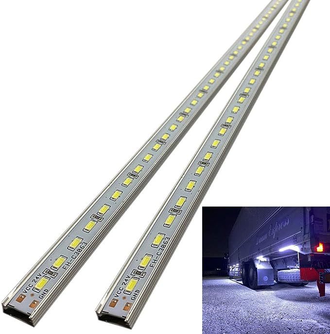  for truck side marker magnet type LED down light 24V high luminance LED high performance waterproof 2 pcs set (50cm, white )