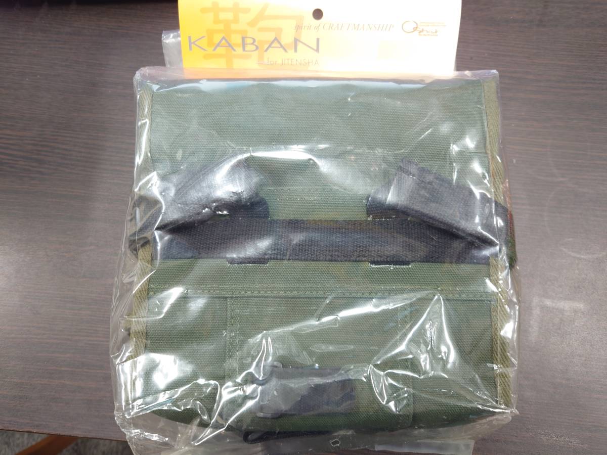 [ не использовался товар ]OSTRICH( Ostrich ) седельная сумка SP-731 брезент зеленый ( ограничение цвет )