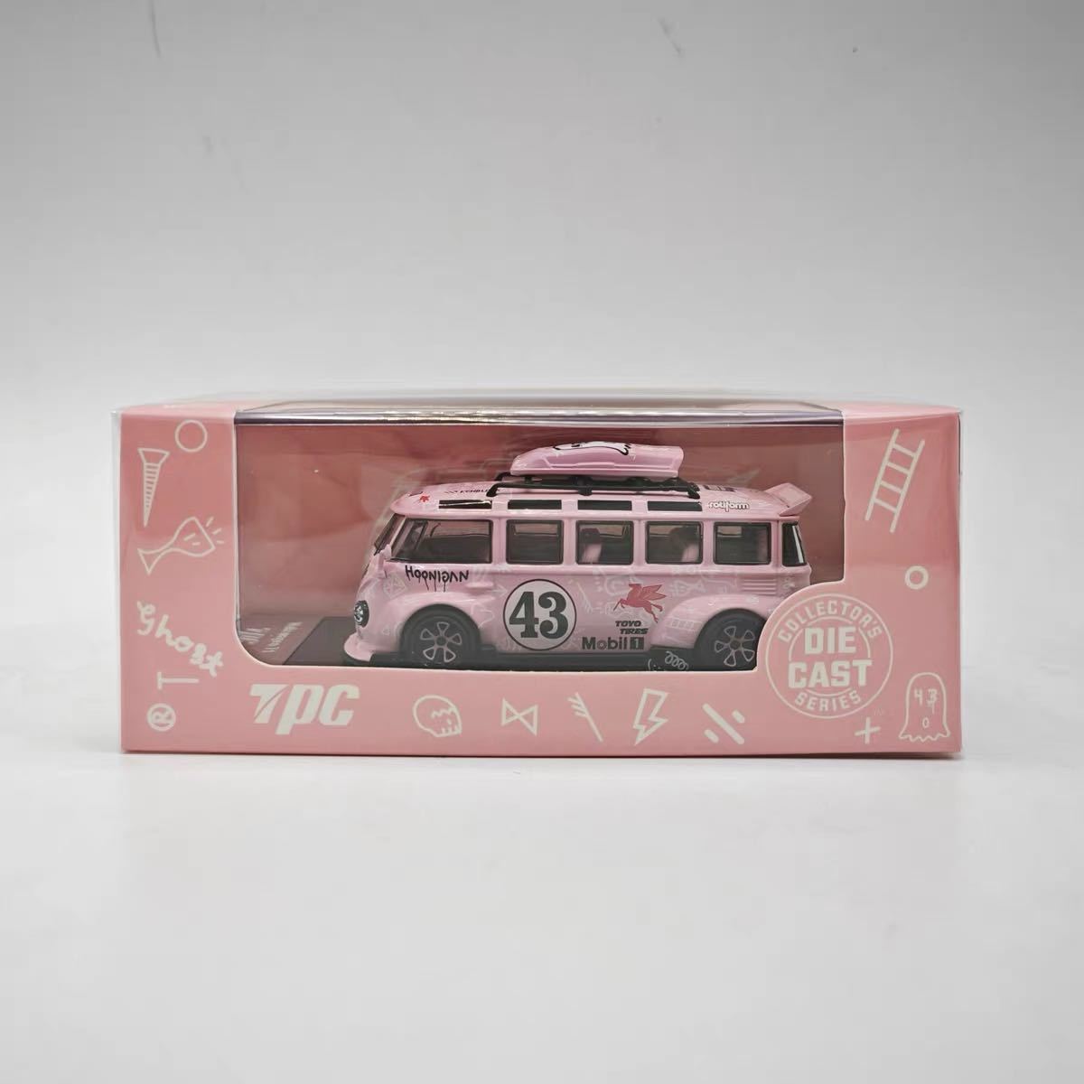 1/64 TPC フォルクスワーゲン VW T1 kombi hoonigan フーニガン　ピンク_画像1