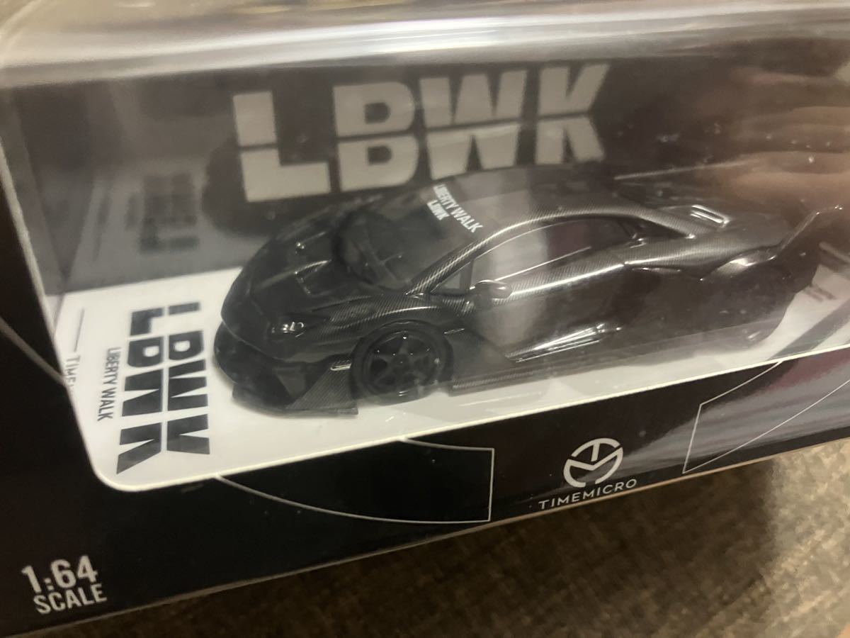 1/64 timemicro tm ランボルギーニ アヴェンタドール LP700 GT EVO LBWK カーボンブラックの画像3