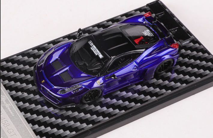 1/64 QIDIAN フェラーリ　LB458 GT メタリックブルー　おまけ付き_画像2