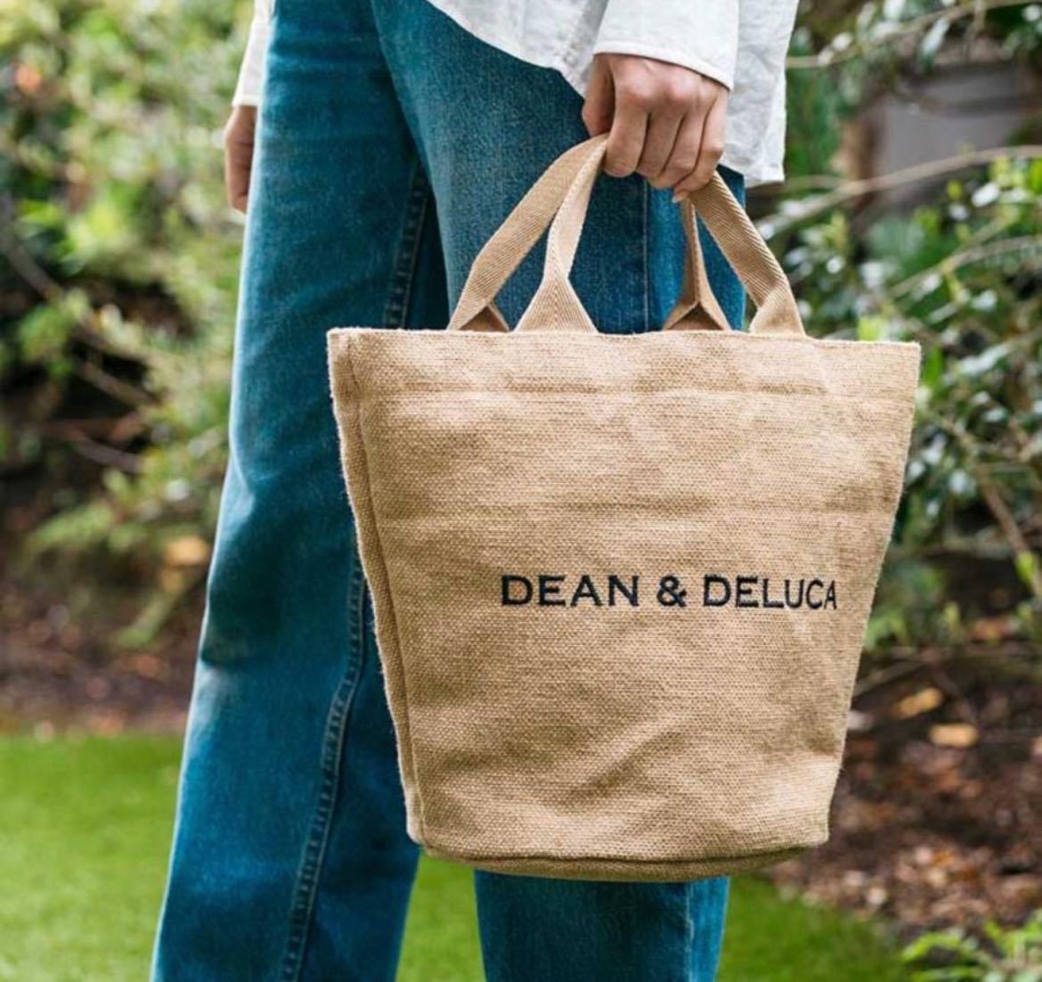 新品未開封DEAN&DELUCA ジュートマーケットトートバッグS_画像3