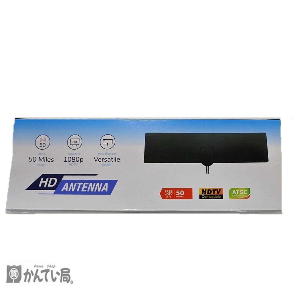 HD ANTENNA 箱 冊子 HDTV 50 MILE RANGE テレビアンテナ 動作未確認 現状販売品_HD ANTENNA