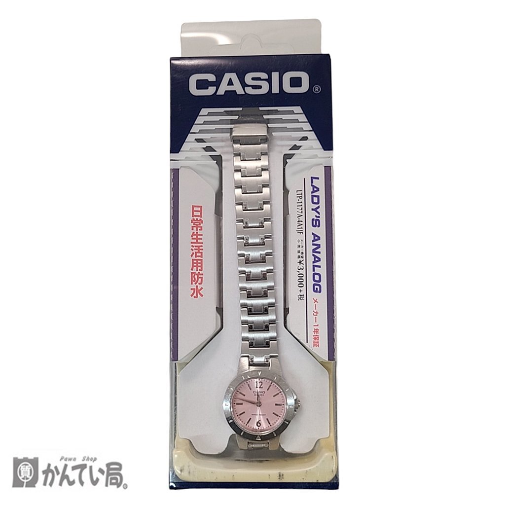 CASIO カシオ レディース時計 腕時計 日常生活用防水 アナログ LTP-1177A-4A1JF 長期保管品 動作未確認 現状販売品 クリックポスト発送の画像1