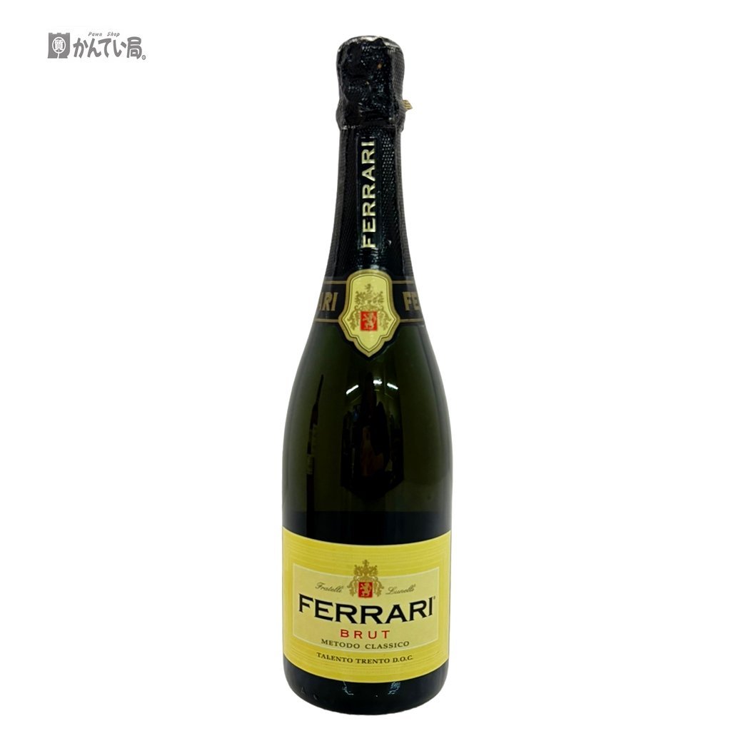 【お酒】FERRARI BRUT フェッラーリ ブリュット スパークリングワイン 果樹酒 750ml 12％ 未開栓 古酒 洋酒_FERRARI BRUTスパークリングワイン