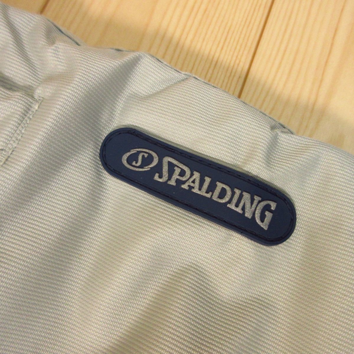 ◎使用少なめ！SPALDING スポルディング◆スキーパンツ 中綿 撥水 W調節可能 サスペンダー付き◆メンズ グレー Lサイズ◆S528_画像5