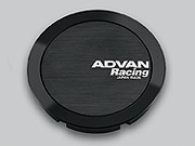 【メーカー取り寄せ】ADVAN Racing センターキャップ FULL FLAT ブラック 直径:63ミリ 4個セット
