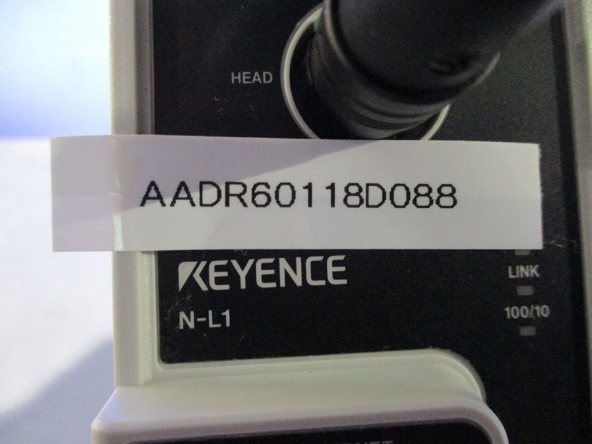 中古 KEYENCE N-L1 バーコード装置用 Ethernet 専用通信装置 /BL-1301 超小型デジタルバーコードリーダ (AADR60118D088)_画像1