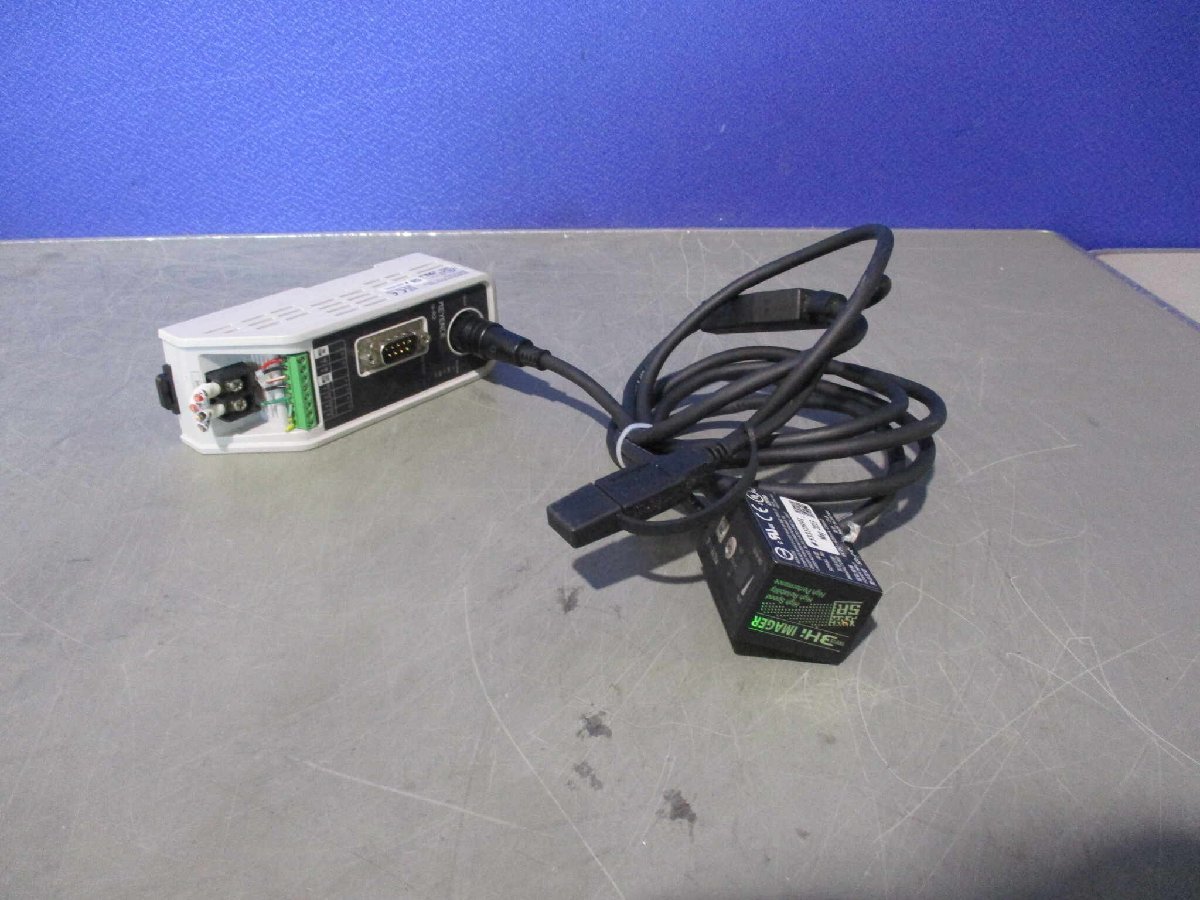 中古 Keyence N-R2 RS-232C Code Reader Interface Communication Unit 24VDC/SR-610 超小型2次元コードリーダ (AADR60118D059)_画像8