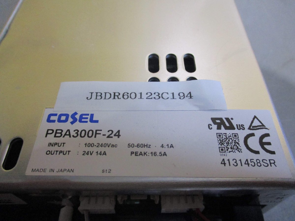 中古 COSEL PBA300F-24 スイッチング電源 AC 100-240VAC 4.1A DC 24V 14A (JBDR60123C194)_画像5