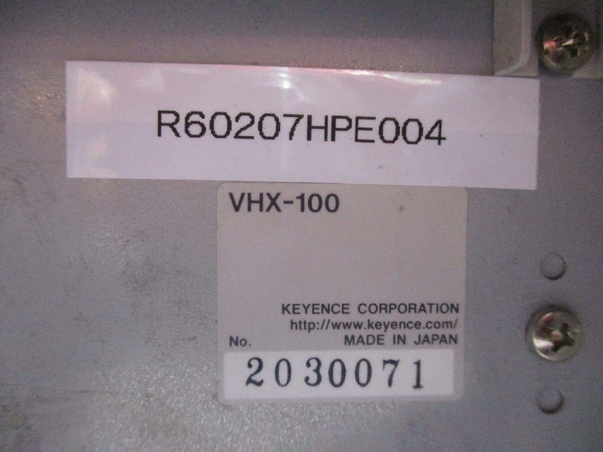 中古KEYENCE デジタルマイクロスコープ VHX-100 通電OK(R60207HPE004)_画像2