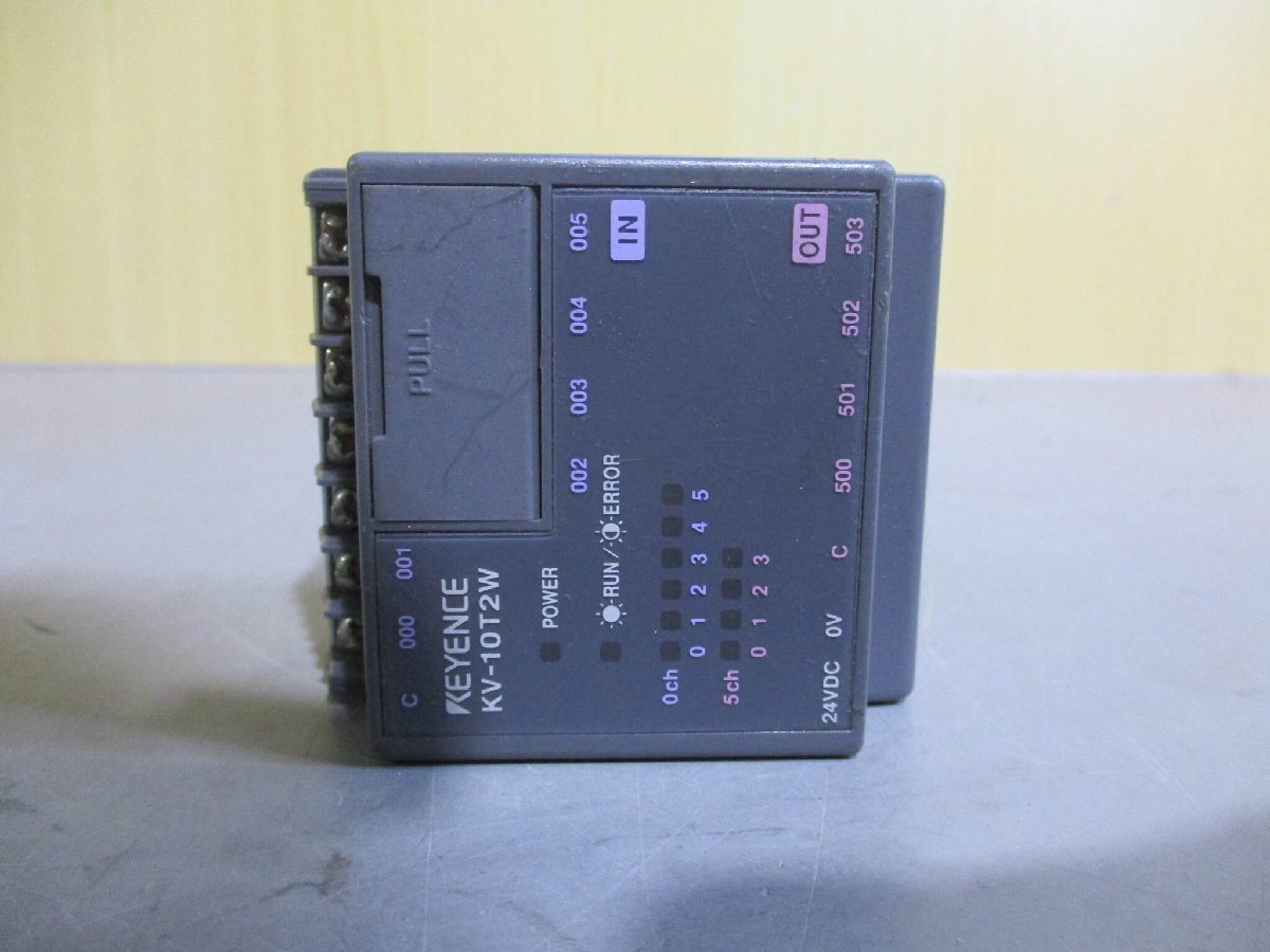 中古 KEYENCE 基本ユニット KV-10T2W 24V DC(BAUR60206B100)_画像5