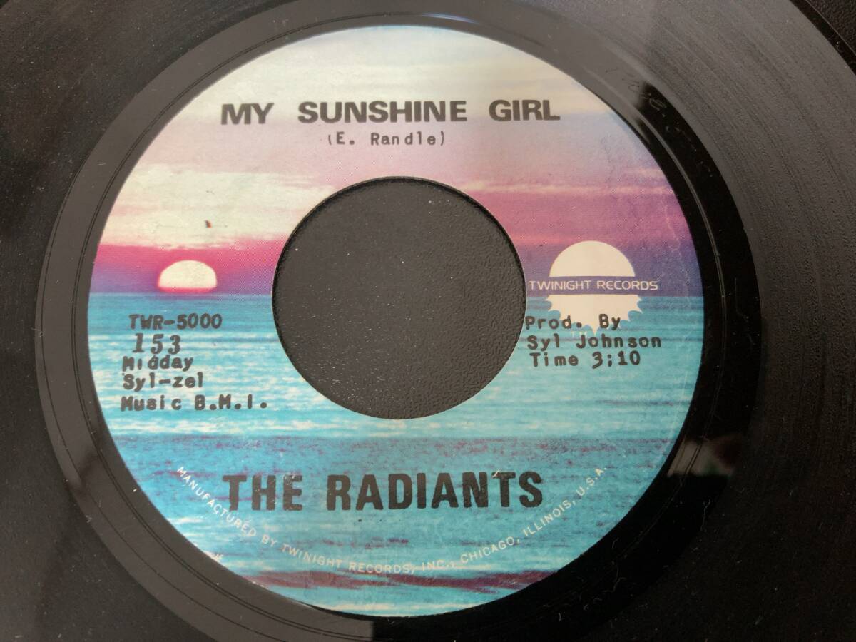 The Radiants - My Sunshine Girl / Don't Wanna Face The Truth ザ・ラディアンツの最高傑作!! ＜プロデュース Syl Johnson＞の画像1
