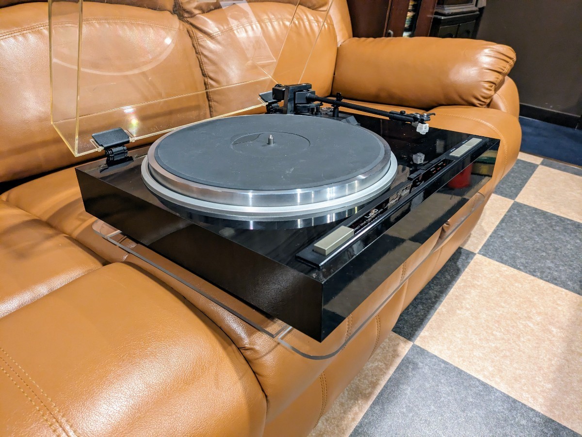 美品 メンテナンス済 日立 Lo-d HT-500 MkⅡ レコードプレーヤー 新品カートリッジ ダイレクトドライブ クォーツ_画像3