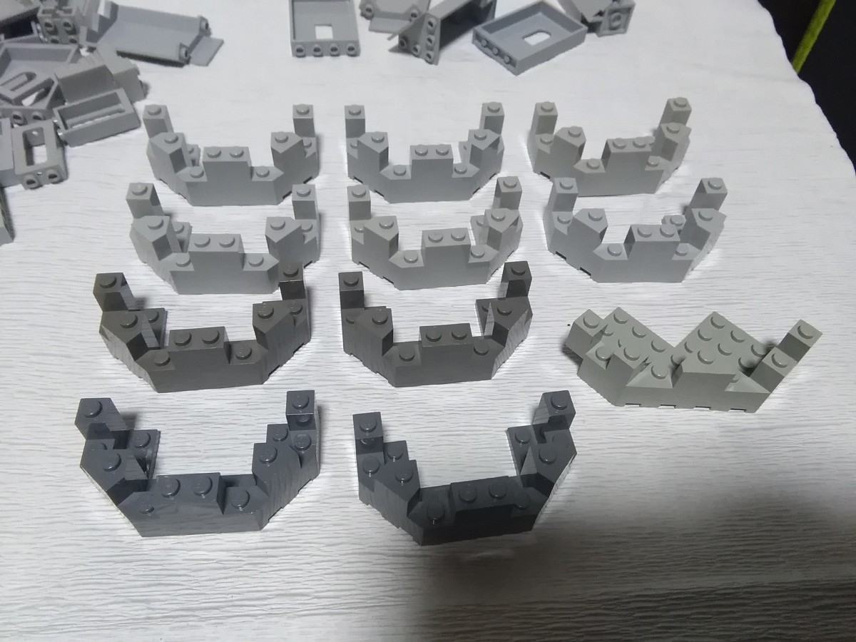 LEGO　城壁パネル　お城　ウォールパネル　灰色　グレー　パーツ　大量まとめてセット　レゴブロック_画像5