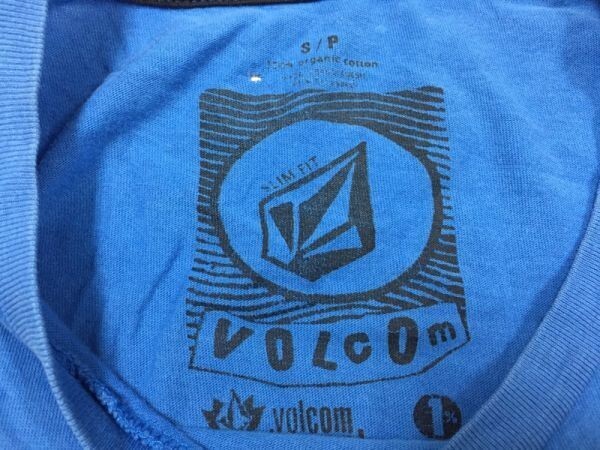 ボルコム VOLCOM スケートボード サーフ ストリート 半袖Tシャツ カットソー メンズ S 青の画像2